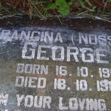 GEORGE Francina 1901-1982