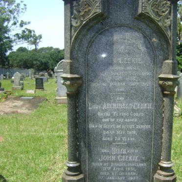 GEEKIE John 1836-1908 &amp; Helen 1861-1937 :: GEEKIE Archibald -1915