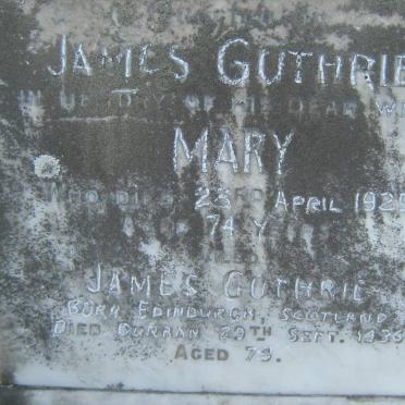 GUTHRIE James -1936 &amp; Mary -1929 :: RUSSELL Catherine -1966 :: RUSSELL Noeline Anne -1960