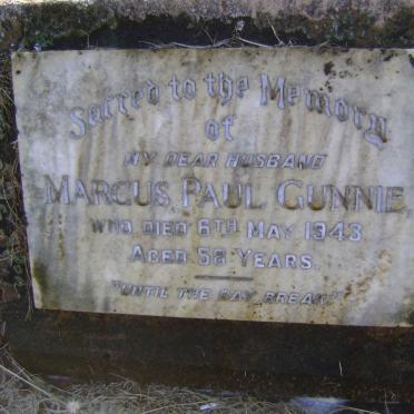 GUNNIE Marcus Paul -1943