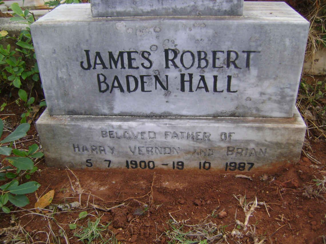 HALL James Robert Baden 1900-1987
