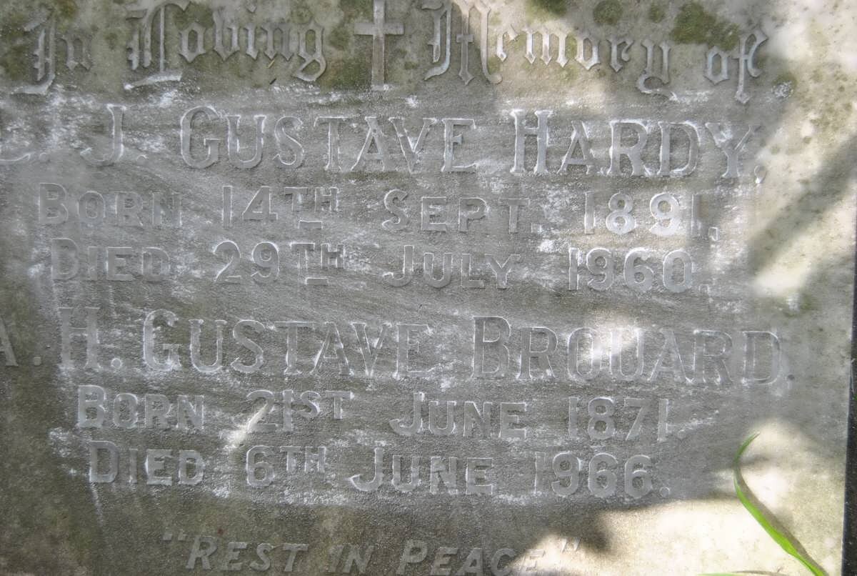HARDY Louis Joseph Gustave 1891-1960 :: BROUARD Auguste Henry Gustave 1871-1966