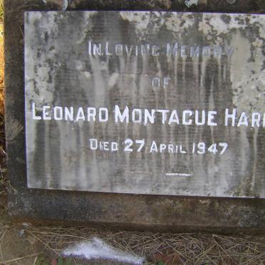 HARRIS Leonard Montague -1947