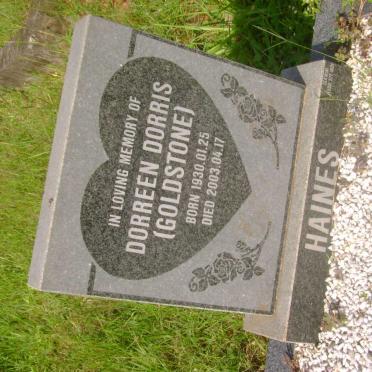 HAINES Dorreen Dorris nee GOLDSTONE 1930-2003