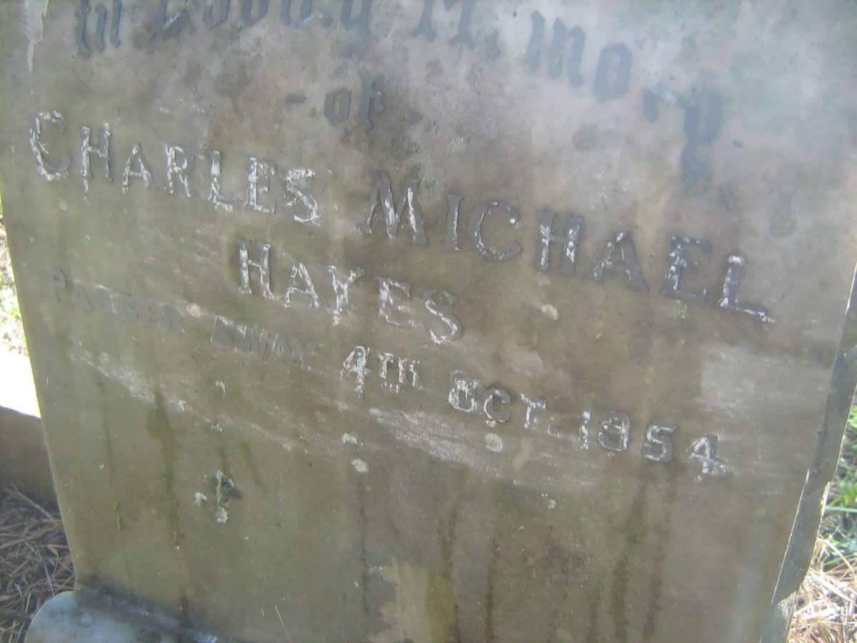 HAYES Charles Michael -1954