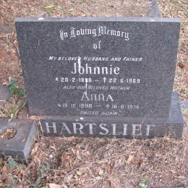 HARTSLIEF Johnnie 1898-1969 &amp; Anna 1898-1974
