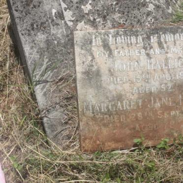 HALLICK John -1924 &amp; Margaret Jane -1951