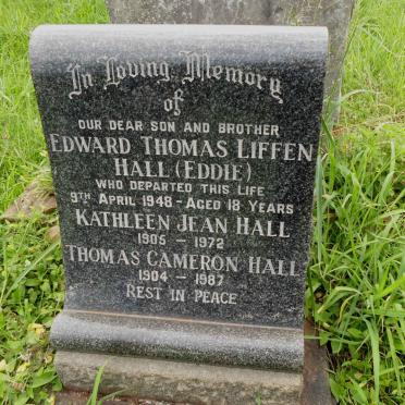 HALL Thomas Cameron 1904-1987 &amp; Kathleen Jean 1905-1972 :: HALL Edward Thomas Liffen -1948