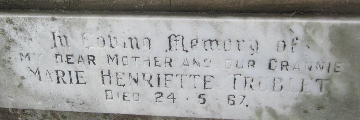 TRUBLET Marie Henriette -1967