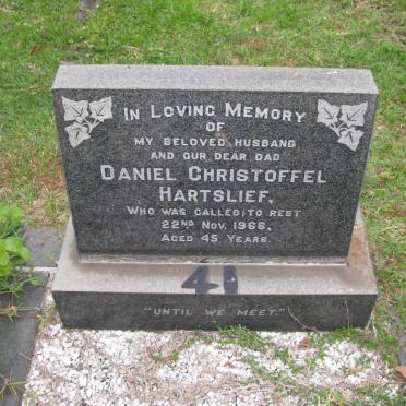 HARTSLIEF Daniel Christoffel -1966