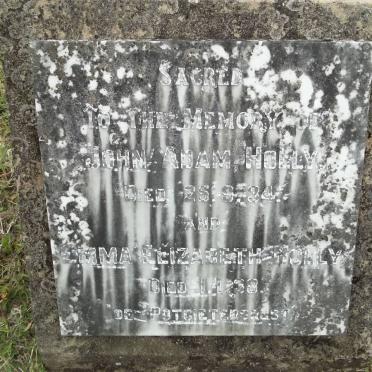 HOLLY John Adam -1934 &amp; Emma Elizabeth -1938