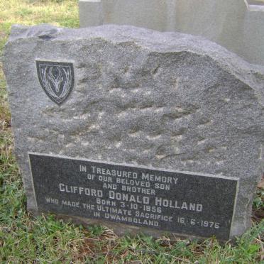 HOLLAND Clifford Donald 1956-1976