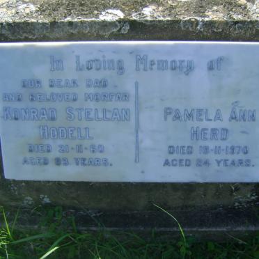 HODELL Konrad Stellan -1960 :: HERD Pamela Ann -1970