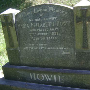 HOWIE Maria Elizabeth -1958