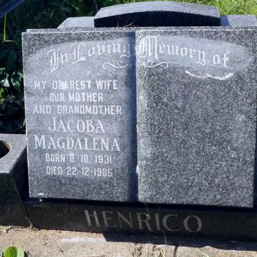 HENRICO Jacoba Magdalena 1931-1986