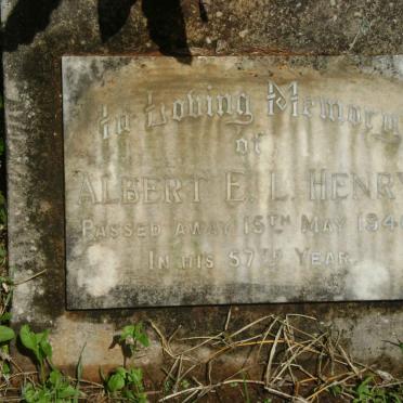HENRY Albert E.L. -1946