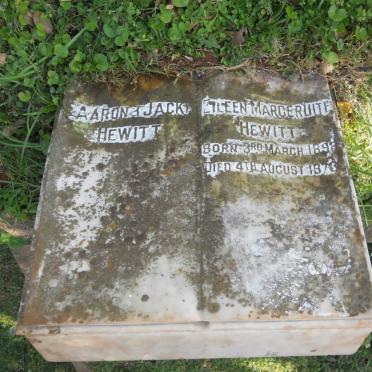 HEWITT Aaron  -1933 &amp; Eileen Margeruite 1898-1973