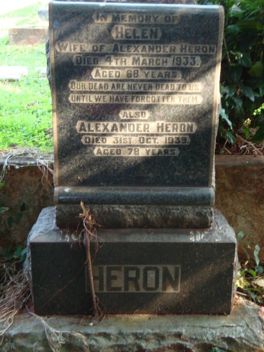 HERON Alexander -1939 &amp; Helen -1933