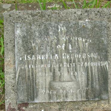HENDERSON Isabella -1910