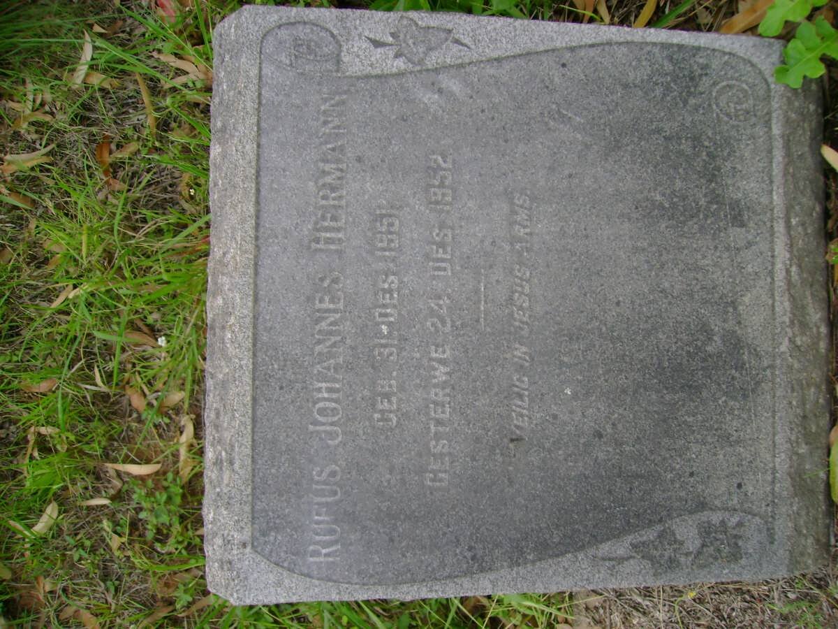 HERMANN Rufus Johannes 1951-1952