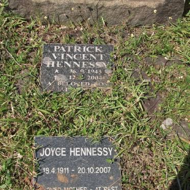HENNESSY Maurice Vincent -1933 &amp; Alice Mary LELLO -1934 :: HENNESSY Patrick Vincent 1943-2004 :: HENNESSY Joyce 1911-2007