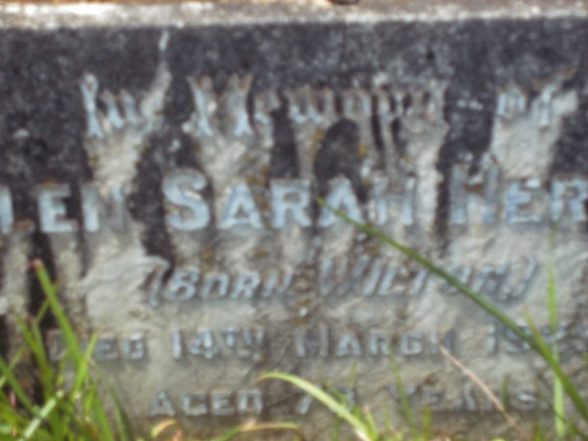 HERMAN Ellen Sarah nee WILTON -1925