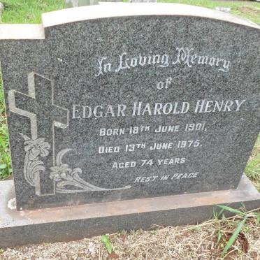 HENRY Edgar Harold 1901-1975
