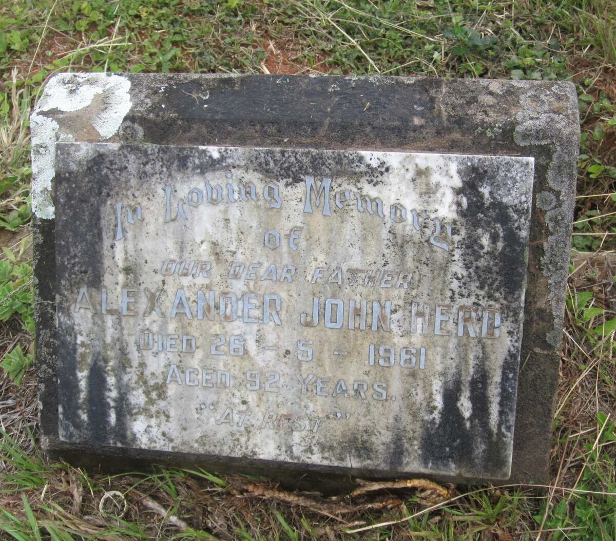 HERD Alexander John -1961