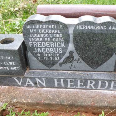 HEERDEN Frederick Jacobus, van 1928-1992