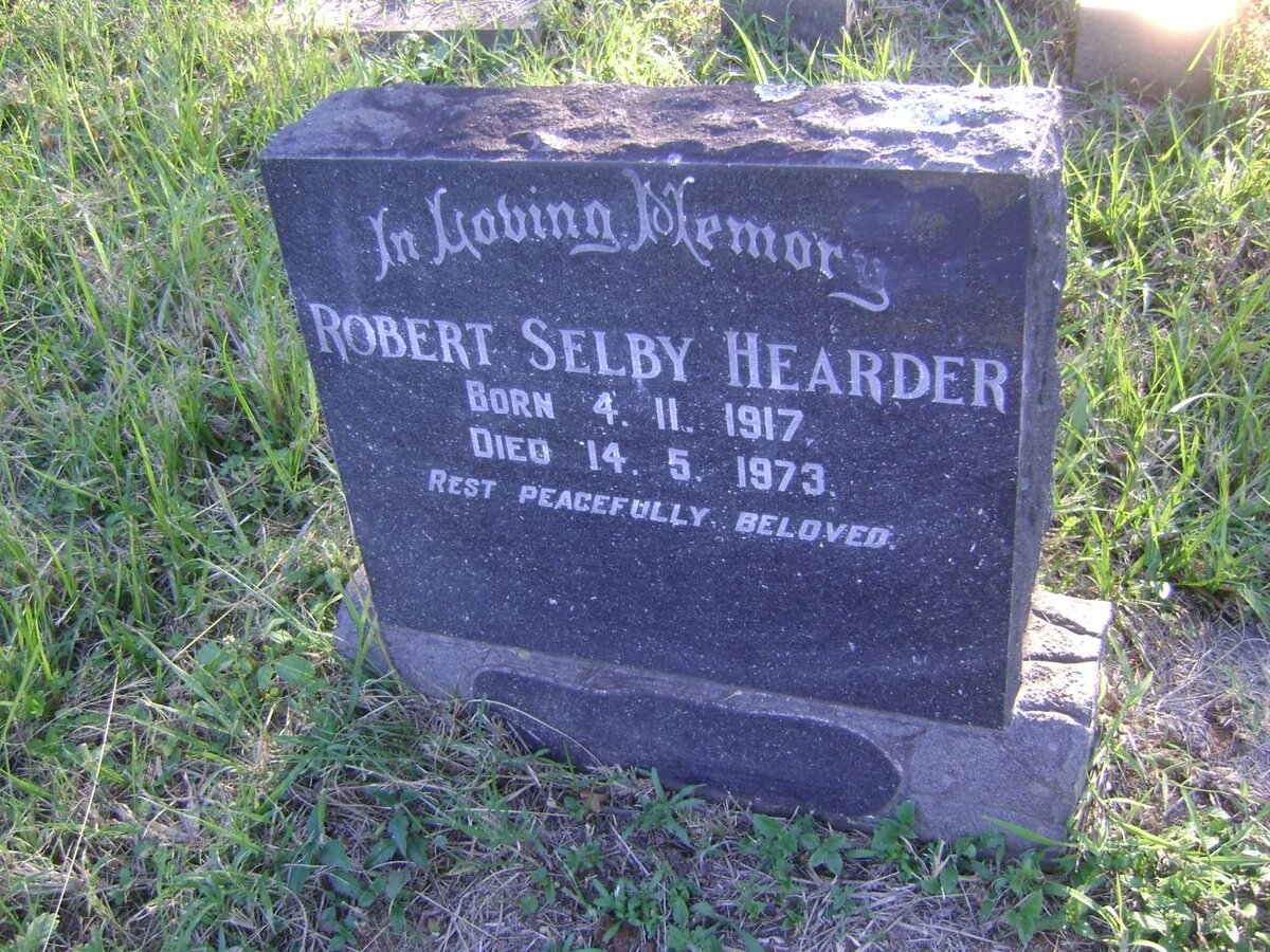 HEARDER Robert Selby 1917-1973
