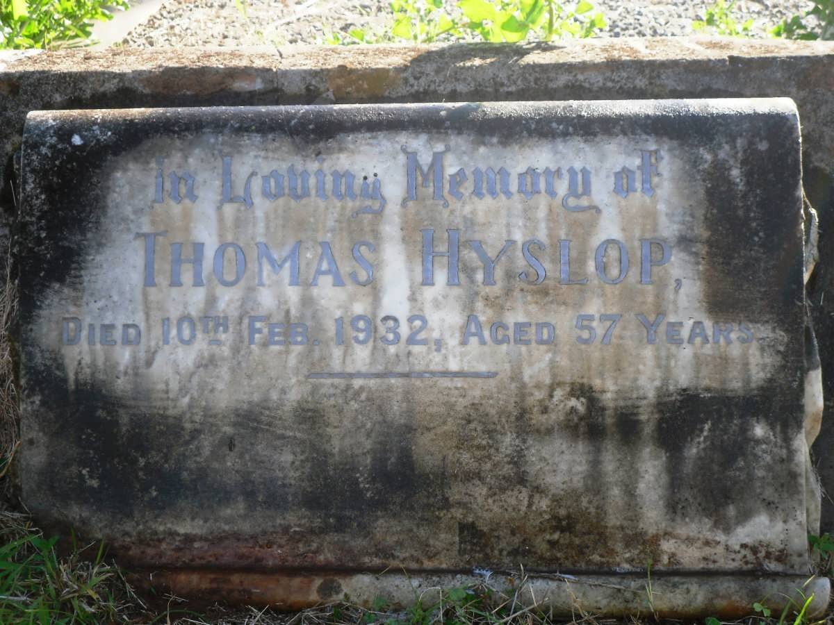 HYSLOP Thomas -1932