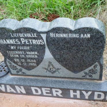 HYDE Johannes Petrus, van der 1946-1991