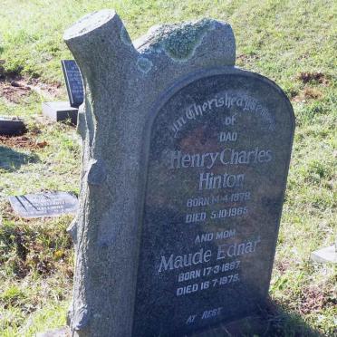 HINTON Henry Charles 1879-1965 :: EDNAR Maude 1887-1975