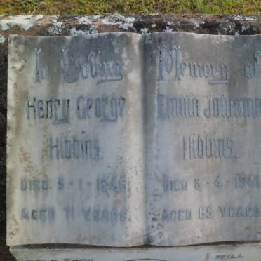 HIBBINS Henry George -1946 &amp; Emma Johanna -1941