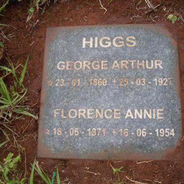HIGGS George Arthur 1869-1927 &amp; Florence Annie 1871-1954