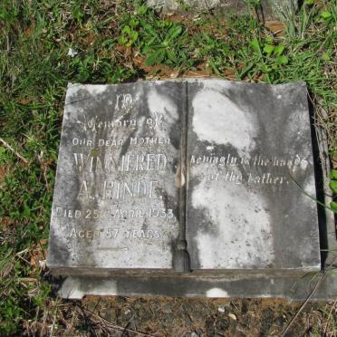 HINDE Winnifred A. -1933