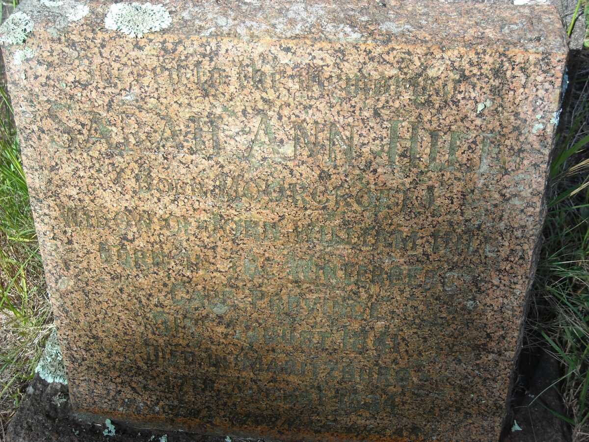 HILL Sarah Ann nee MOORCROFT -1934