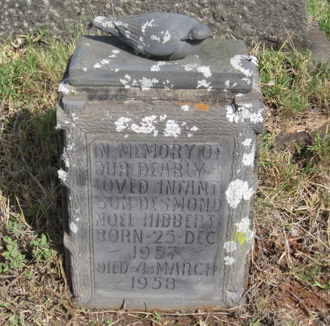 HIBBERT Desmond Noel 1957-1958