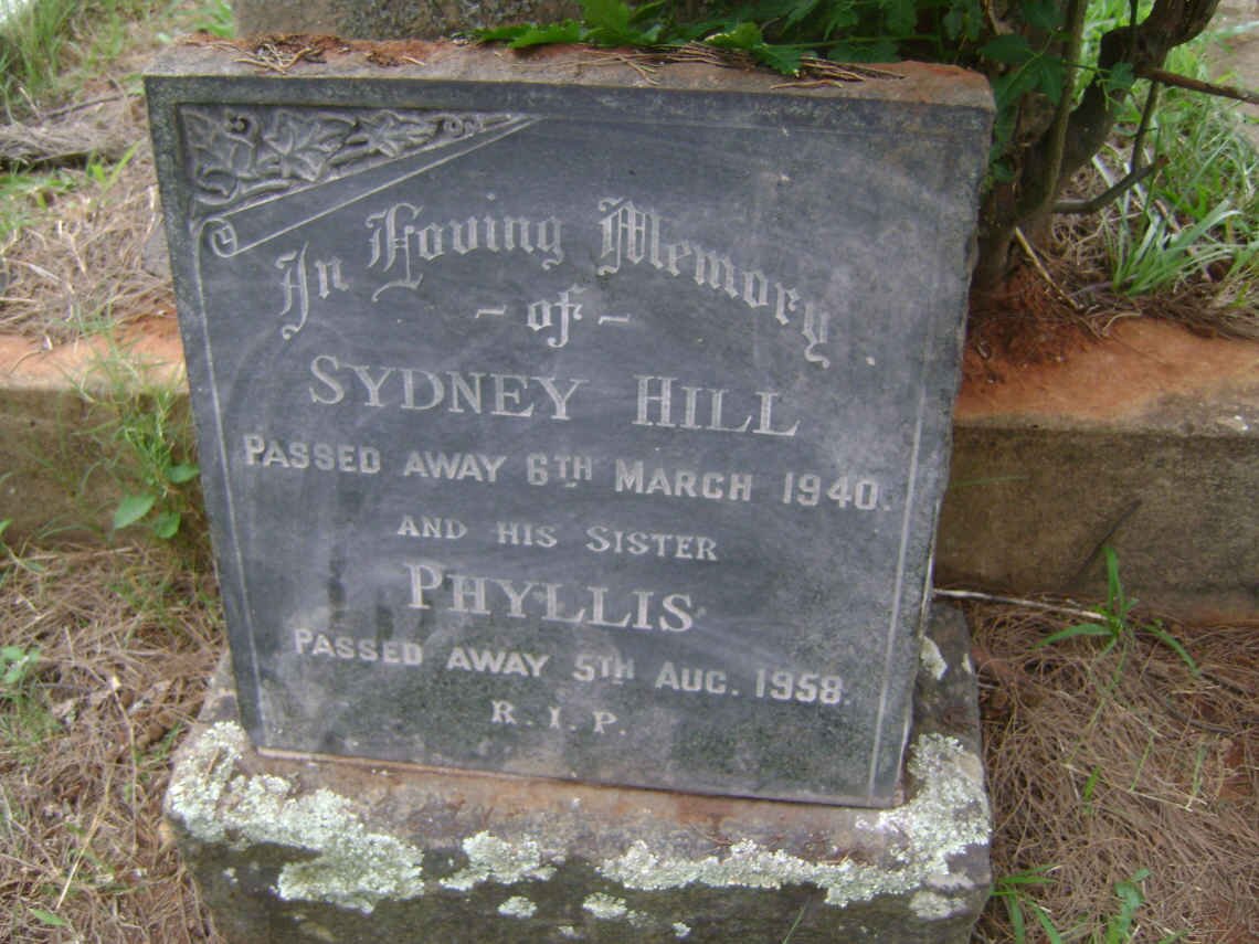 HILL Sydney -1940 &amp; Phyllis -1958