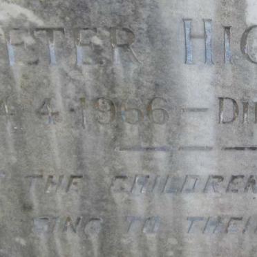 HIGGINS Peter 1966-1966
