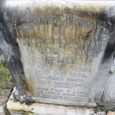 HIPWELL Claudius Sidney 1874-1941 