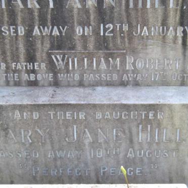 HILL William Robert -1933 &amp; Mary Ann -1929 :: HILL Mary Jane -1964 