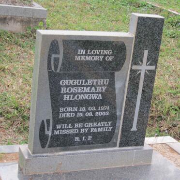 HLONGWA Gugulethu Rosemary 1974-2003