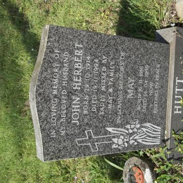 HUTT John Herbert 1914-1994 &amp; May 1916-1999
