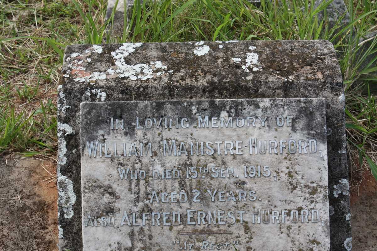 HURFORD William Manistre -1915 :: HURFORD Alfred Ernest -1926