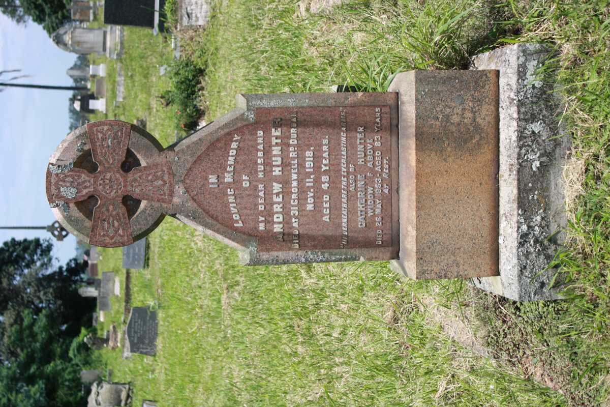 HUNTER Andrew -1918 &amp; Catherine -1953