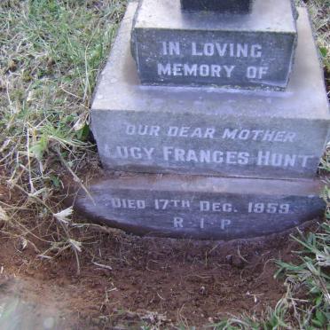 HUNT Lucy Frances -1959