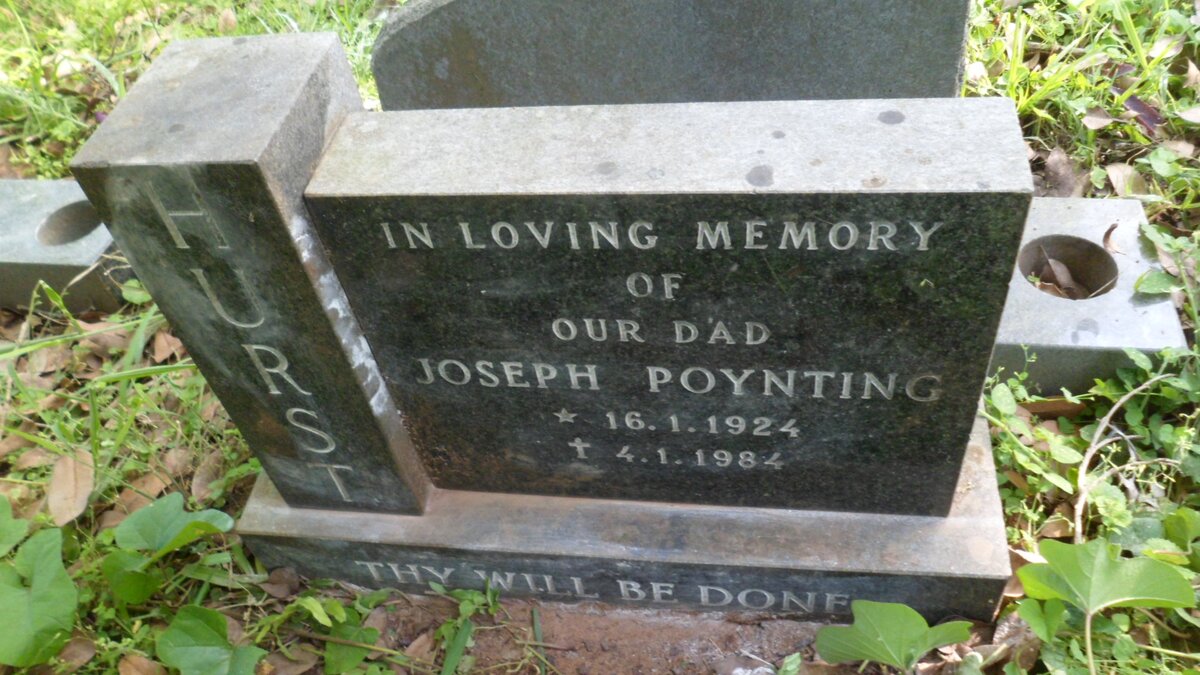 HURST Joseph Poynting 1924-1984