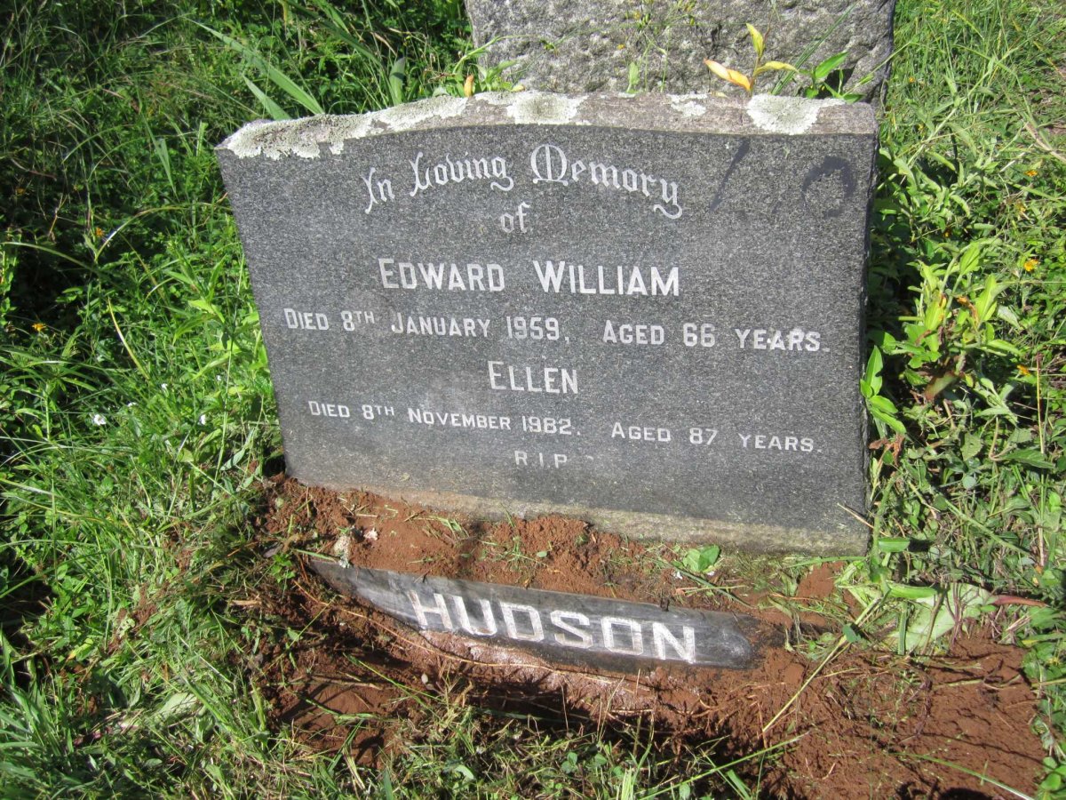 HUDSON Edward William -1959 &amp; Ellen Iris -1982