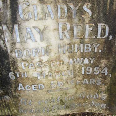 REED Gladys May nee HUMBY -1954